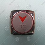 Кнопка вызова/приказа, HYUNDAI, стрелка ВНИЗ, с кодом Брайля, оранж.подсветка