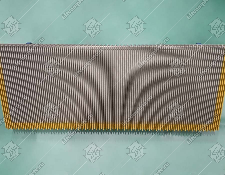 Ступень эскалатора, OTIS, 506 NCE, 1000 мм, алюминий, окрашенная (серебро), диаметр роликов - 76.2 мм, три окрашенные линии демаркации