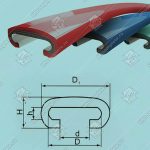 Поручень эскалатора, OTIS-800, D1-76 мм, d-39 мм, H-28 мм, синий