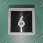 Кнопка вызова/приказа, MACPUARSA, 6 этаж, MB/VS, тип COMPACT, синяя подсветка