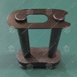 Соединительное звено, двухрядной цепи привода поручня эскалатора, шаг - 25,4 мм, тип A, усиленное (HY)