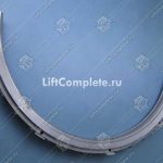 Алюминиевая основа огибающего участка в сборе с роликами, SIGMA, W- 680 мм, H - 345 мм