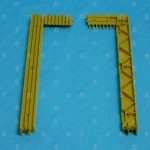 Демаркационная линия, 9300, L - 402 мм, жёлтая, пластиковая, левая