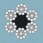 Канат стальной, ГОСТ 3077-80, d - 10,5 мм, 6х19+1о.с., 57,5кН