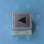 Кнопка вызова/приказа, THYSSEN, стрелка, тип KT40 STEP C, размер 40х40мм, красная подсветка