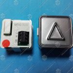 Кнопка вызова/приказа, SCHAEFER, MT42 RUS, стрелка вверх, выдавленная надпись, красная подсветка