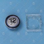 Кнопка вызова/приказа, KLEEMANN, 12 этаж FMR BS, синяя подсветка, с кодом Брайля