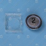 Кнопка вызова/приказа, KLEEMANN, 2 этаж FMR BS синяя подсветка, с кодом Брайля