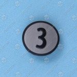 Нажимной элемент, KONE, 3 этаж, чёрный