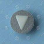 Нажимной элемент кнопки вызова, KONE, символ ВНИЗ, выступающий символ