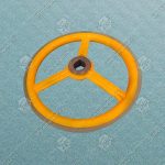 Колесо привода поручня эскалатора, SIGMA/LG, D - 458 мм, d - 45 мм, H - 34 мм, шпонка - 10 мм, ширина ступицы - 35 мм