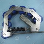 Прижимная роликовая цепь поручня эскалатора, OTIS 506 NCE, 7 роликов, шаг - 90 мм, с кронштейном