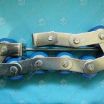 Прижимная роликовая цепь поручня эскалатора, KONE, 8 роликов, 60x53 мм, шаг - 70 мм